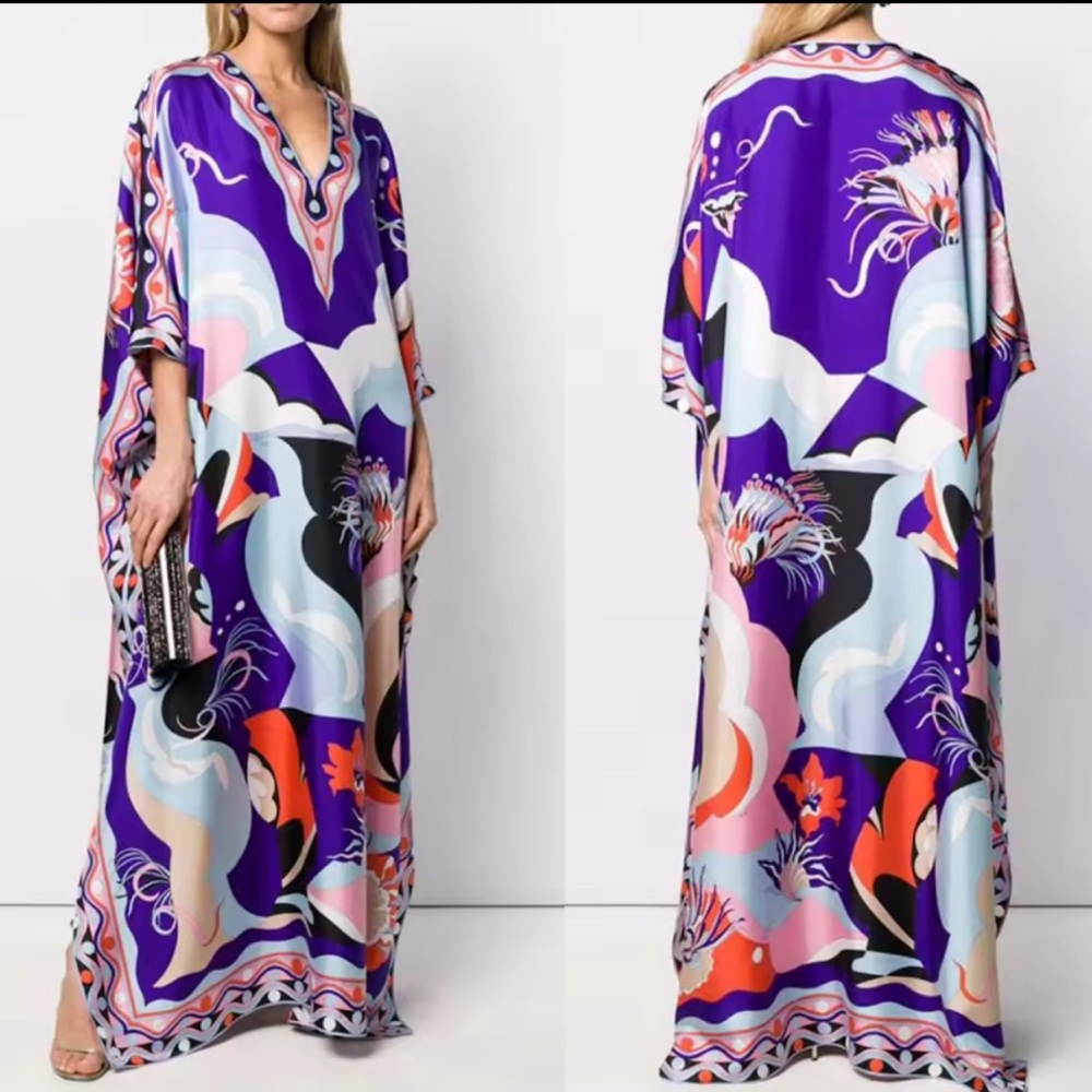 Emilio Pucci Colorful Patterned Kaftan
